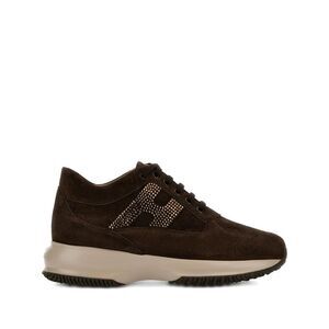 Hogan Women Interactive Suede Sneakers With Strass